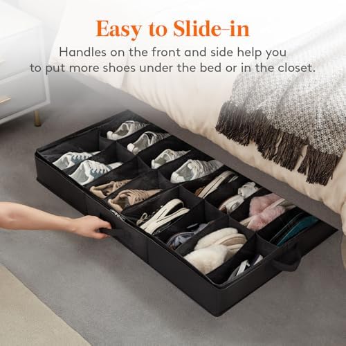 Lifewit Under Bed Shoe Storage Organizer, 2 Pack - Image 6