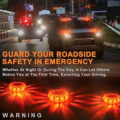 USB Rechargeable LED Road Flares Emergency Lights - Image 2