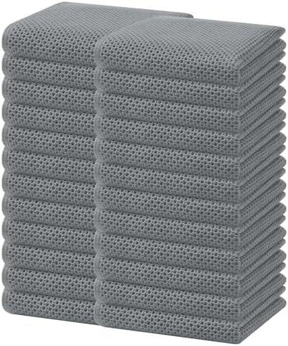 Homaxy 100% Cotton Waffle Weave Kitchen Dish Towels 24-Pack by Homaxy