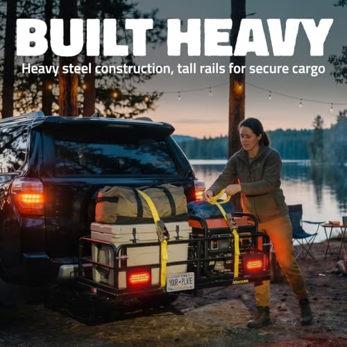 Mockins 60"x24"x14" High Rail Trailer Hitch Cargo Carrier - Image 5