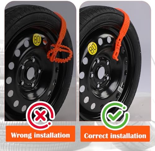 12 Pcs Heavy Duty Anti Skid Snow Tire Chains, Nylon Winter Snow Tracks - Image 5