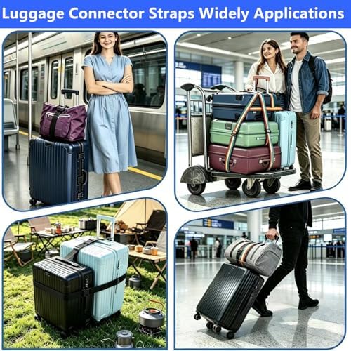Luggage Straps for Suitcases, 2026 Multi Use Strong Adjustable Luggage - Image 5