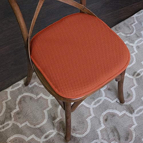 Sweet Home Collection Chair Cushion Memory Foam Pads Honeycomb Pattern Slip Non - Image 5