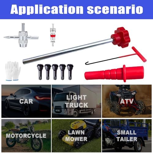Quick Change Car Tire Valve Tool Kit, Tire Valve Stem Core Remover - Image 7