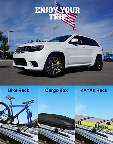 300lb Roof Rack Cross Bars Fit for 2011-2022 Jeep Grand Cherokee - Image 5