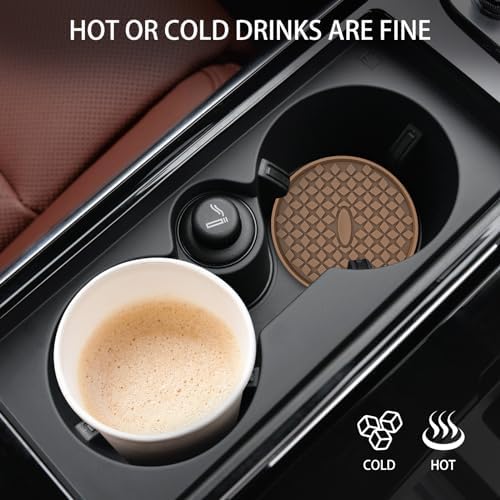 ME.FAN Car Cup Coasters Silicone Car Coasters/Cup Mats, Non-Slip Recessed Car - Image 5