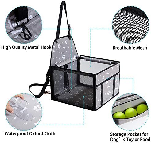 GENORTH Dog Car Seats for Small and Medium Dogs, Portable Puppy/Pet Car Booster - Image 5