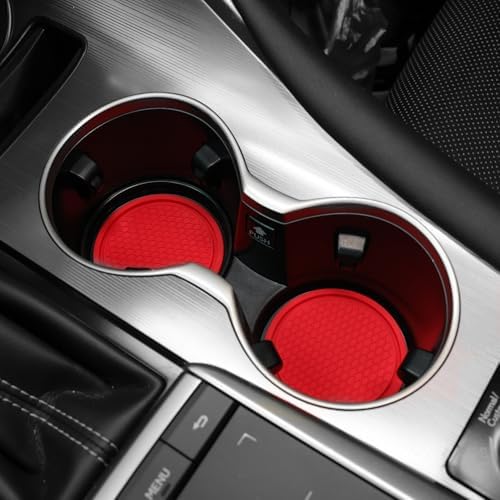 SINGARO Car Cup Coaster, Car Interior Accessories, Lava Orange - Image 4