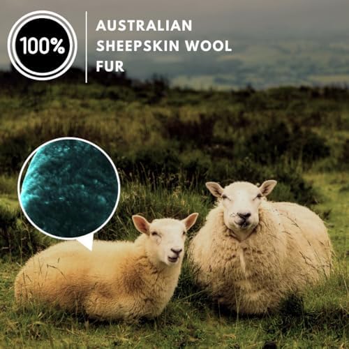 Andalus Brands Luxury Fluffy Car Steering Wheel Covers – Genuine Merino - Image 2