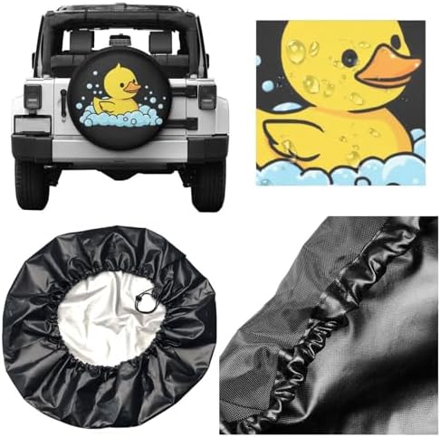 Funny Duck Bubbles Spare Tire Cover - Image 3