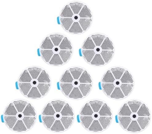 10 Pack White Self Adhesive and Screw on Round Reflectors DOT by YinaolanAutomotiveParts