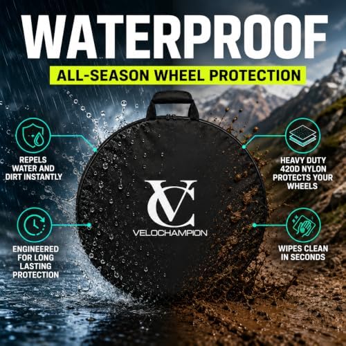 VeloChampion Waterproof Nylon Bike Wheel Bag, Small 16-24", 1 Pack - Image 4