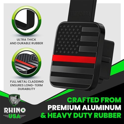 Rhino USA American Flag Trailer Hitch Cover - Image 2