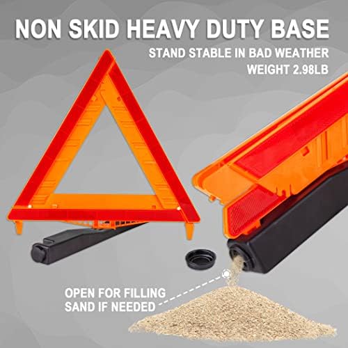 CARTMAN 3PK DOT Approved Foldable Road Safety Warning Triangles - Image 6