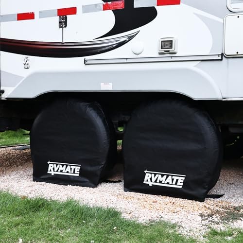 RVMATE RV Tire Covers, Fits 36"-39" Diameter Tires, 4 Pack Wheel Cover - Image 6