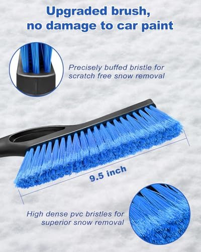42.5 Inch Blue Snow Brush and Ice Scraper - Image 6