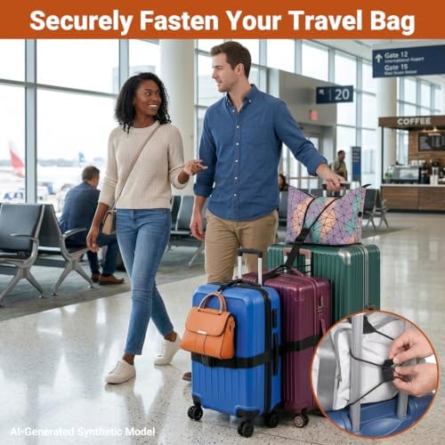 BILIONE 5 Pcs Adjustable Luggage Connector Strap - Image 3