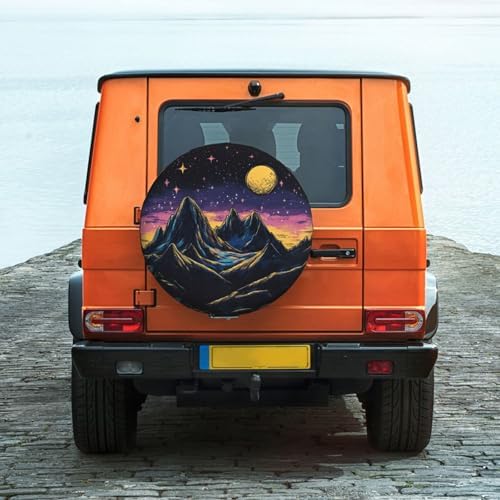Spare Tire Cover Mountains Nature Scenery Wheel Covers Weatherproof Universal - Image 6