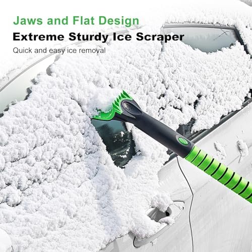 SEAAES 56 Inch Truck Snow Brush Scraper Long Handle Snow Broom - Image 6