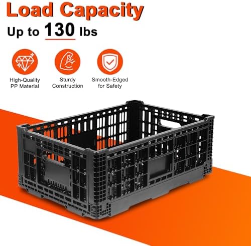 52L Milk Crate, Plastic Storage Crate - Image 4
