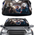GENANY Masked Horror Collage Windshield Sun Shade 55 x 30 Inch by GENANY