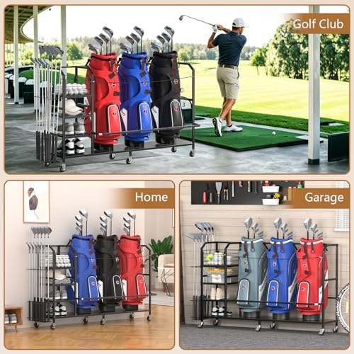 Extra Large Golf Bag Storage Organizer - Image 6