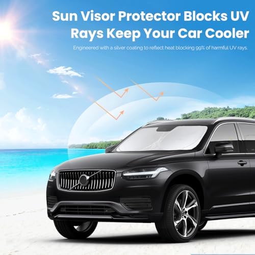 Custom Fit XC90 Windshield Sunshade - Image 4