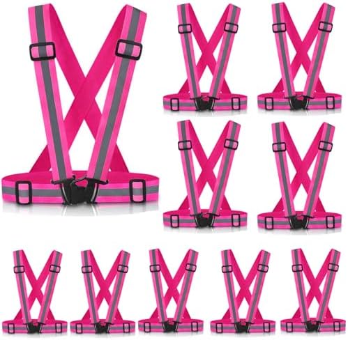 Reflective Vest Running Gear, 2-10Pack High Visible Safety VES by SAWNZC