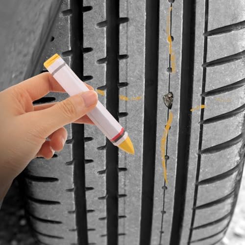 IMIKEYA 2Pcs Tire Marking Crayon Yellow - Image 2