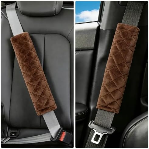 Amooca 2 Pack Seat Belt Covers Soft Shoulder Pad - Image 6