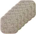 Sweet Home Collection Chair Cushion Memory Foam Pads Honeycomb Pattern Slip Non by SweetHomeCollection