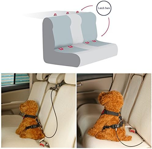 Mogoko Pet Dog Car Seat Belt Restraint, Coated Stainless Steel Chew Proof Dog - Image 7