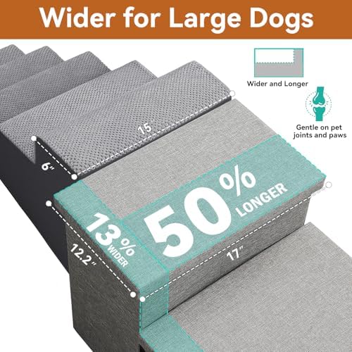 Zerbuger Dog Stairs with Storage - Image 5