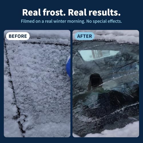 Windshield Ice Scraper for Car, 2 Pack, Round Cone Shaped Frost and Snow Remover - Image 5