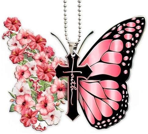 Butterfly Car Hanging Ornament, Hanging Charm Home Decoration Keepsake by Twpribarn