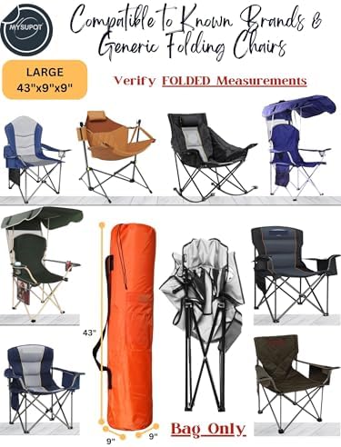 43"x9"x9" Replacement Bag for Folding Camping Chair, Camp Chairs, Yoga Mat - Image 4