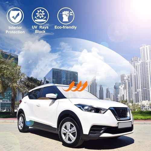 Windshield Sun Shade for 2018-2024 Nissan Kicks Accessories - Image 5