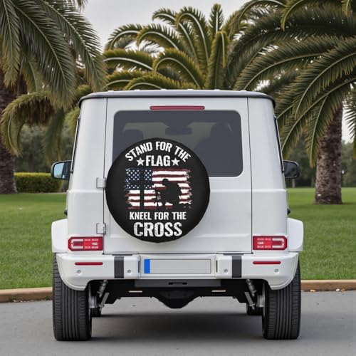 American Flag Spare Tire Cover Stand - Image 7