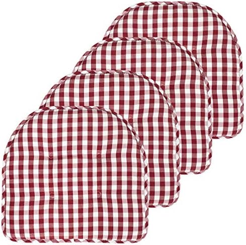 Sweet Home Collection Chair Cushion Memory Foam Pads Tufted Slip Non Skid by SweetHomeCollection