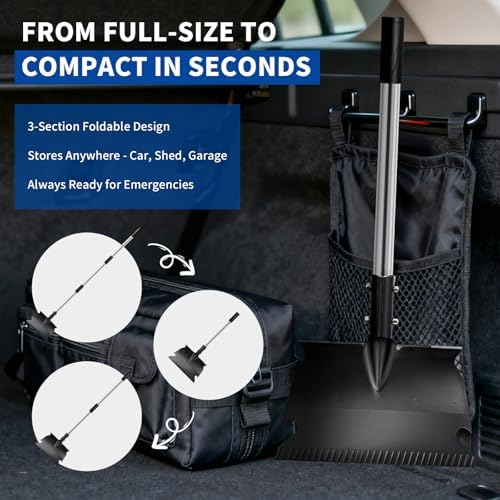 Snow Shovel for Driveway & Ice Scraper - Image 6