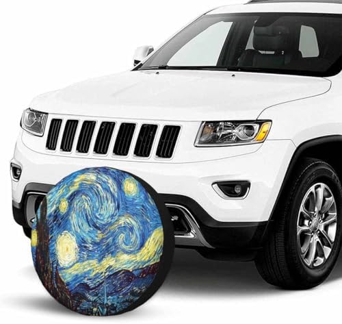 Abstract Starry Sky Spare Tire Cover - Image 3
