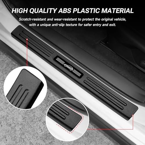 4PCS Door Sill Protector Compatible - Image 4