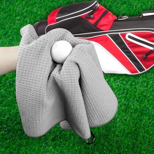 3 Pack 16" X 16" Golf Towels for Golf Bags, 3 Stain-Resistant Colors - Image 4