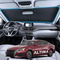Wigoo for Nissan Altima Windshield Sunshade, Custom Fit, Keeps Car Cool by wigoo