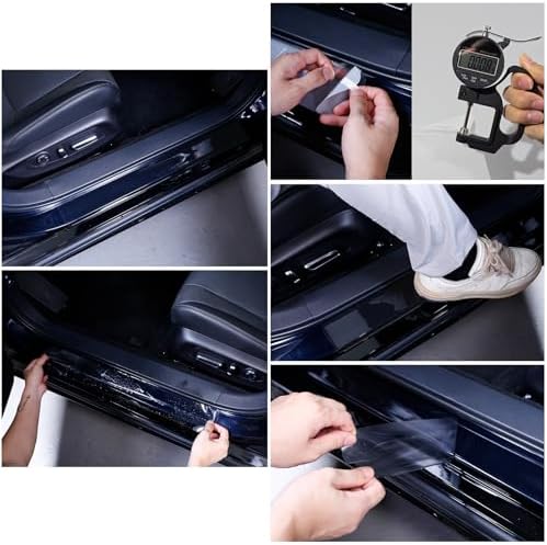 Car Door Sill Protector for Toyota Venza 2021-2025, 8.5 Mil Clear TPU PPF Paint - Image 5