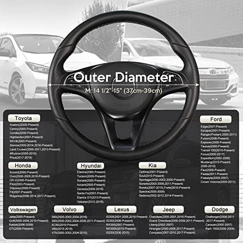 SEG Direct Steering Wheel Cover 14.5-15 inch Heavy-Duty - Image 5