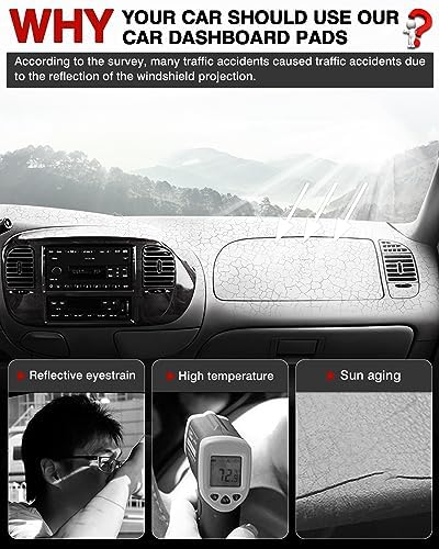 Autorder Dashboard Cover Mat for 1997-2003 Ford F150/F250/Expedition/F150 - Image 2