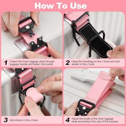J Hook for Luggage Strap, Luggage Hook Strap Flight Attendant - Image 6
