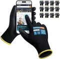 KAYGO Safety Work Gloves, PU Coated, 2-Finger Touchscreen by KAYGO