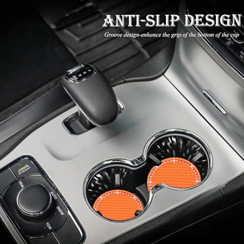 4PCS Bling Cup Holder Coaster, 2.75 Inch Auto Car Cup Holder Insert Coasters - Image 3
